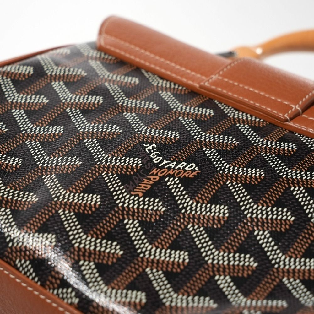 Goyard Saigon Souple Mini Bag Black and Tan Brown