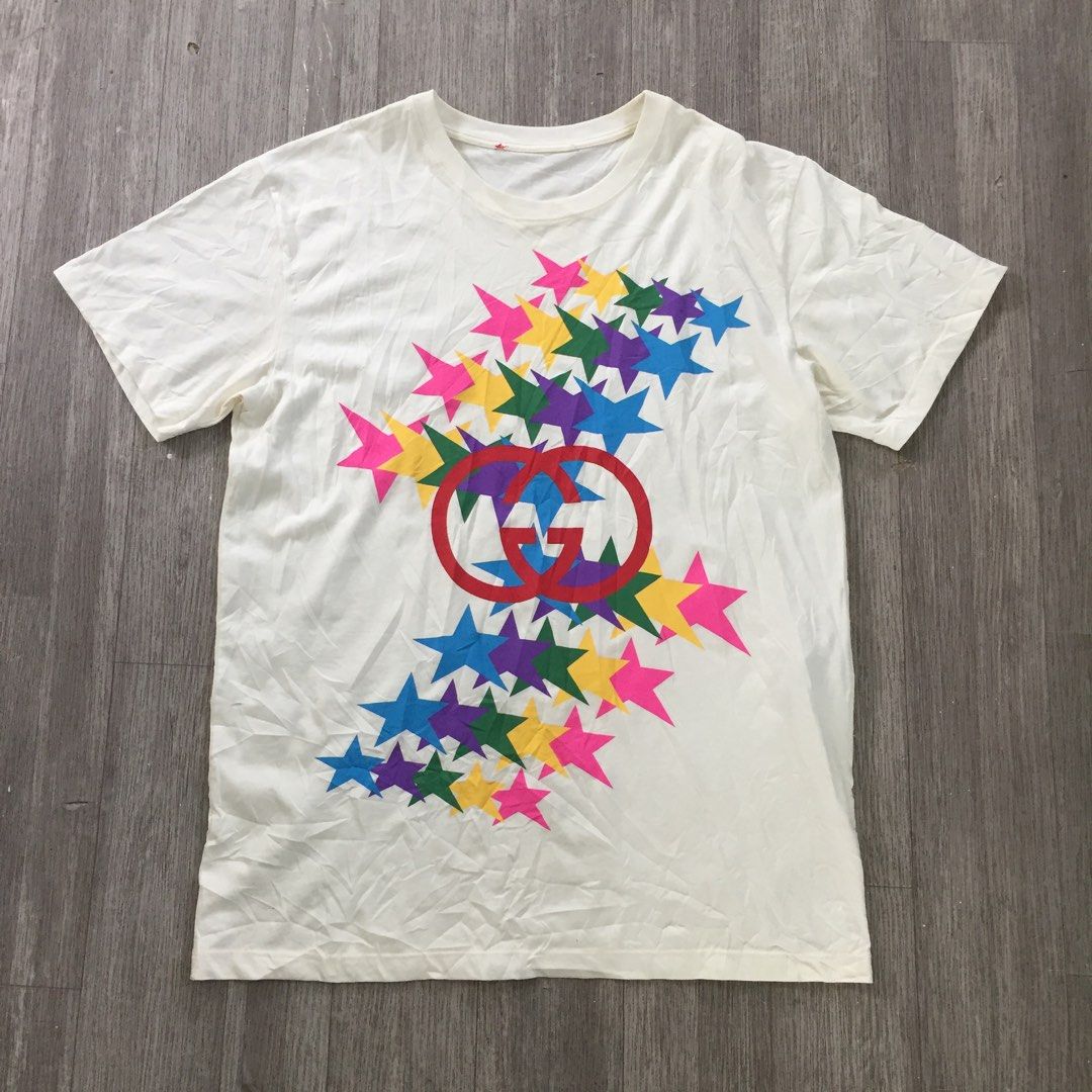 LOUIS VUITTONMULTICOLOR MONOGRAM PRINTED T-SHIRT, Luxury, Apparel on  Carousell