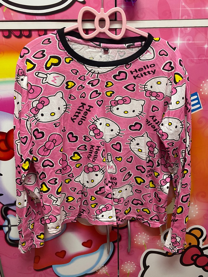 Hello Kitty Pyjamas Women s Fashion New Undergarments Loungewear On Hello kitty pyjamas women s fashion new undergarments loungewear on