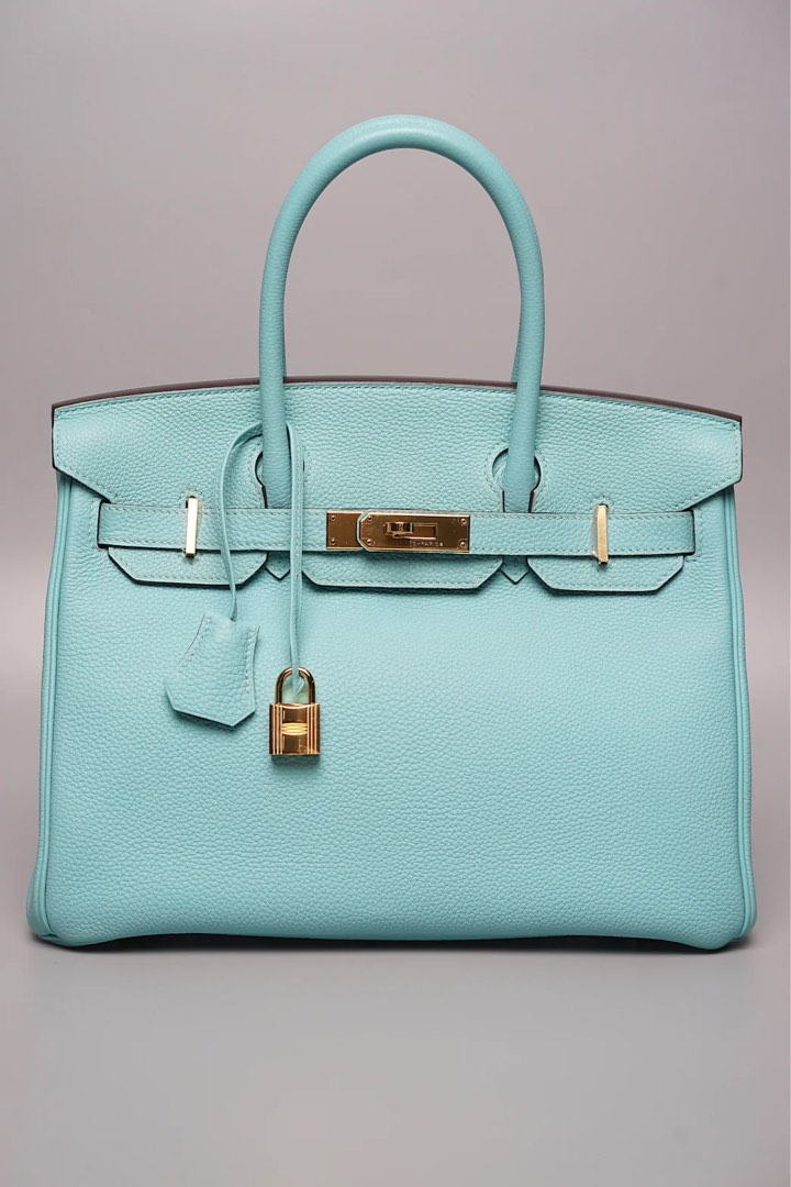 Hermes Birkin Togo 30 Bleu Atoll - US