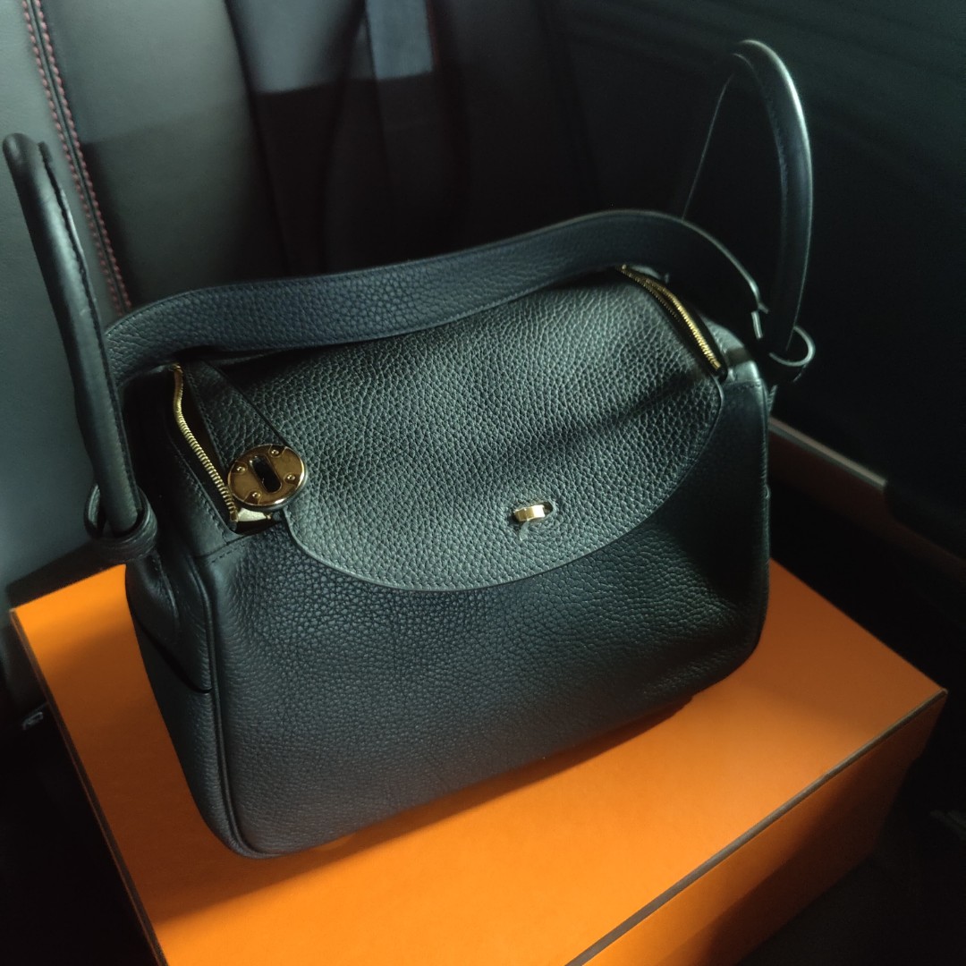 Brand New Hermes Lindy 26 Vert Bosphore, Luxury, Bags & Wallets on Carousell