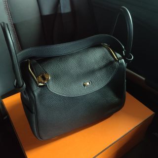 Hermes Lindy 26 Bleu Nuit PHW, Luxury, Bags & Wallets on Carousell