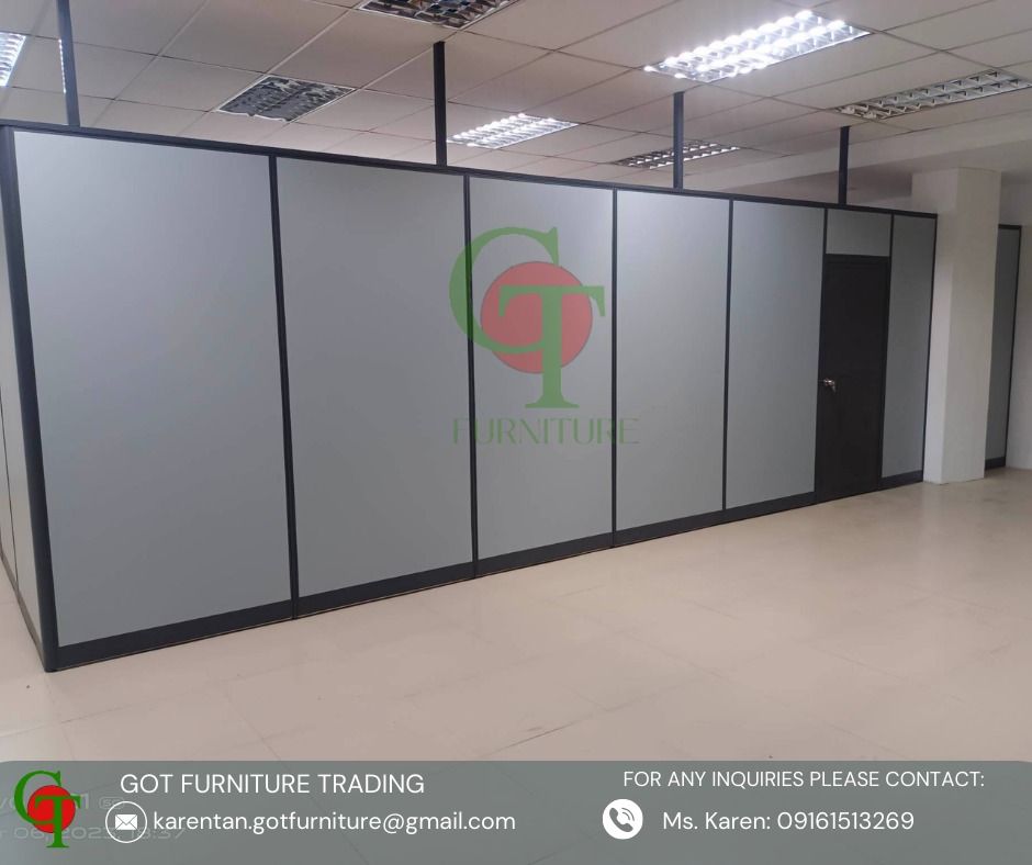 High Modular Panel Partitions with Tubular support., Furniture & Home ...