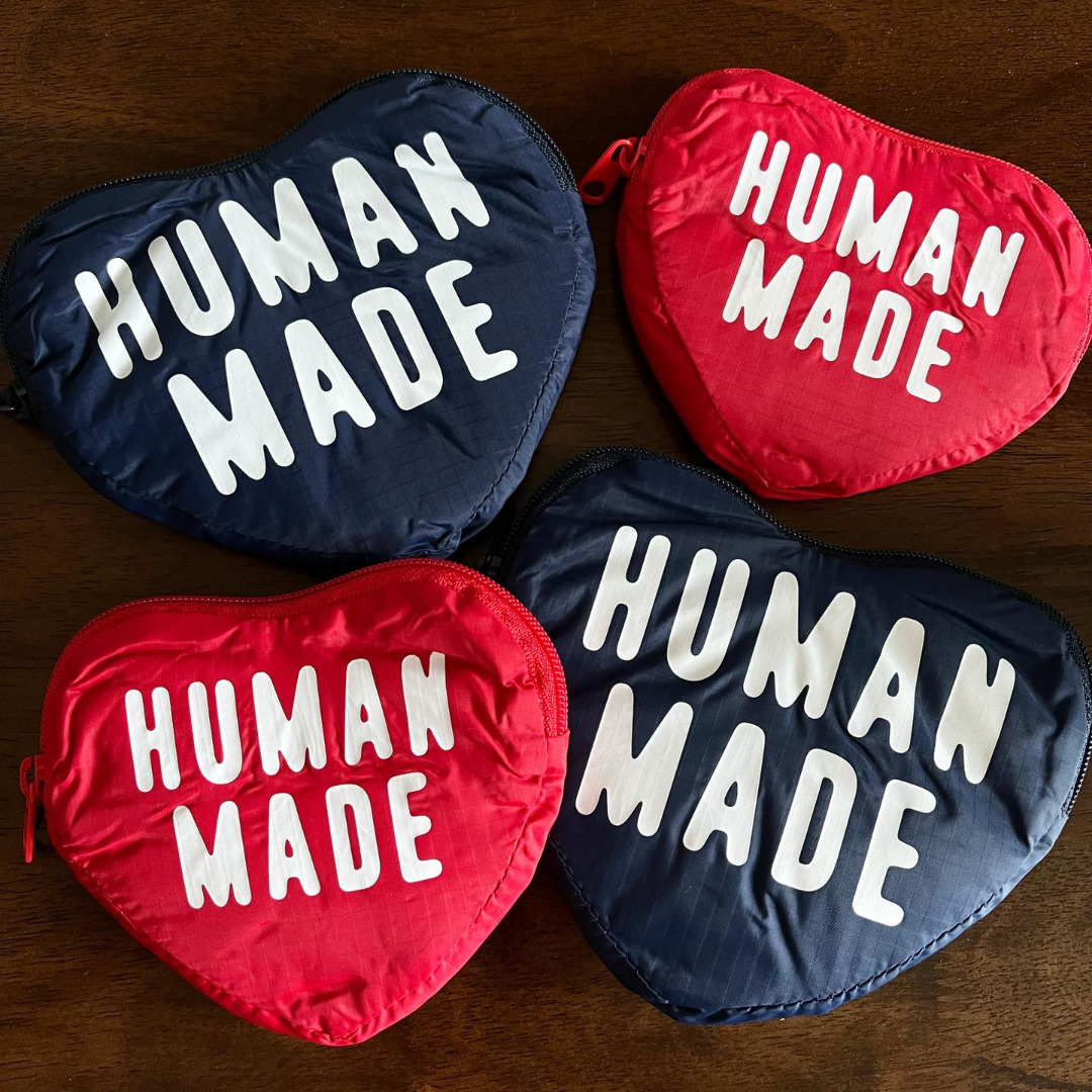 Human Made Packable Heart Shopper Small 小袋Bag 沙灘袋, 女裝 ...
