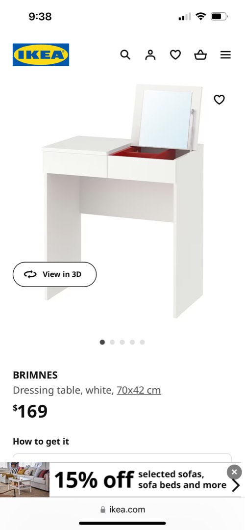 Ikea brimnes dressing table new arrivals