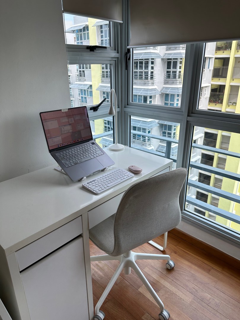 Ikea Micke study desk, Furniture & Home Living, Furniture, Tables