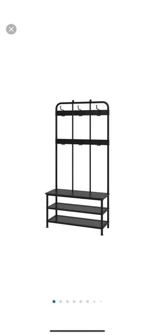 Pinnig coat rack with shoe storage bench best sale