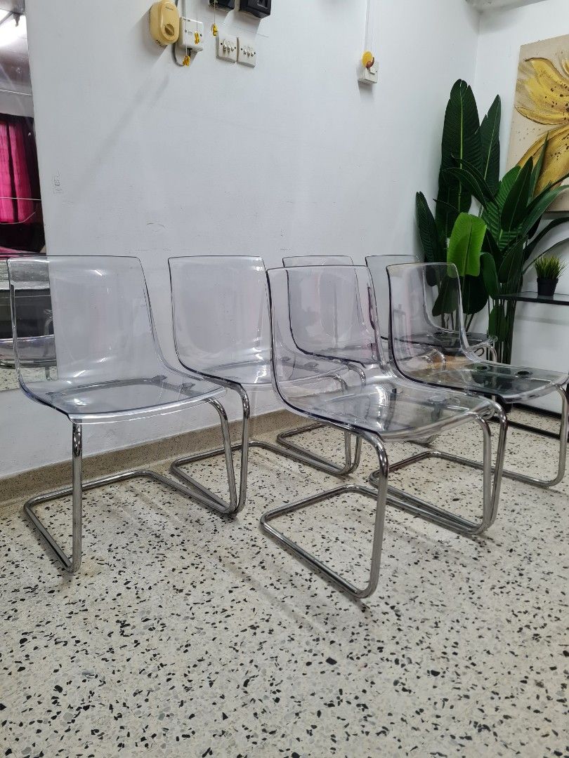 Ikea tobias clear best sale chair