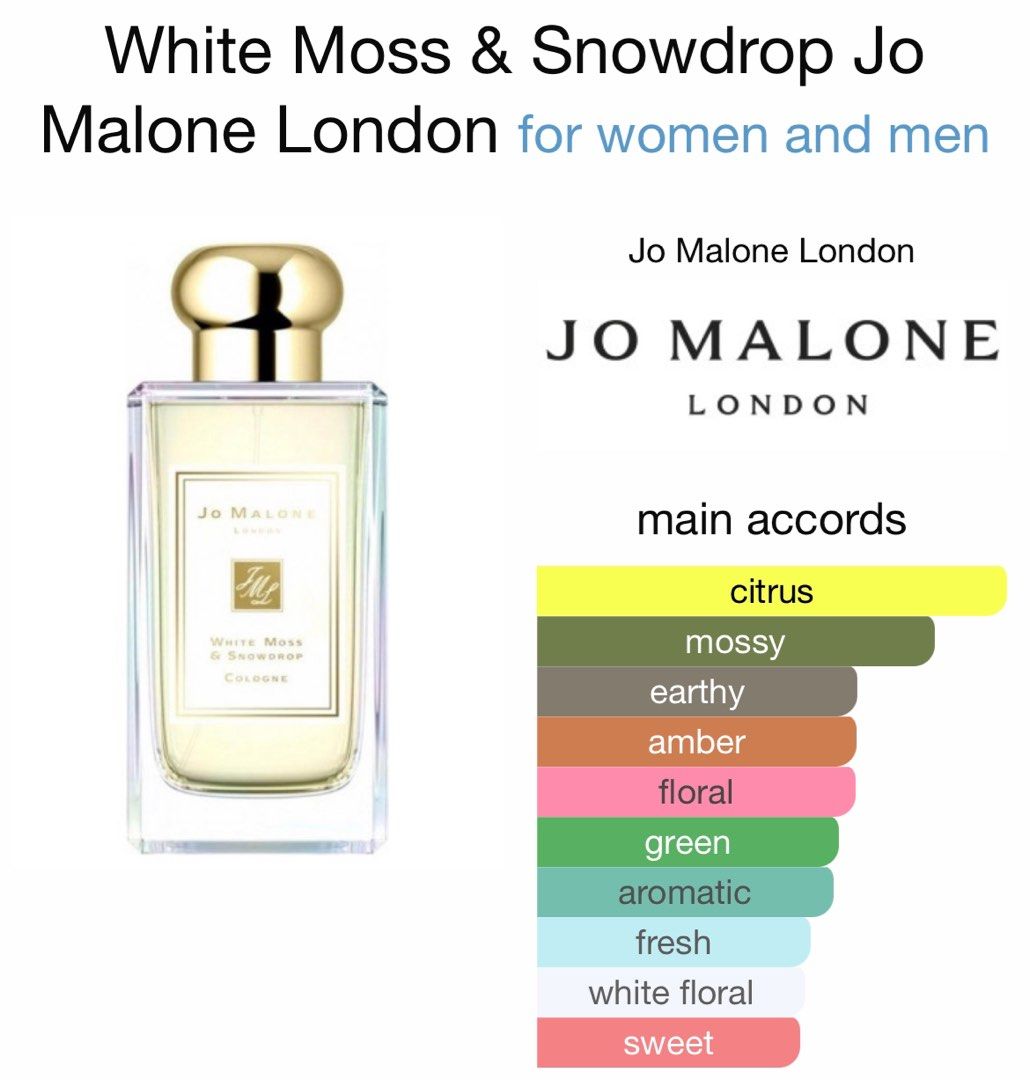 Jo Malone LIMITED EDITION White Moss & Snowdrop, Beauty & Personal Care