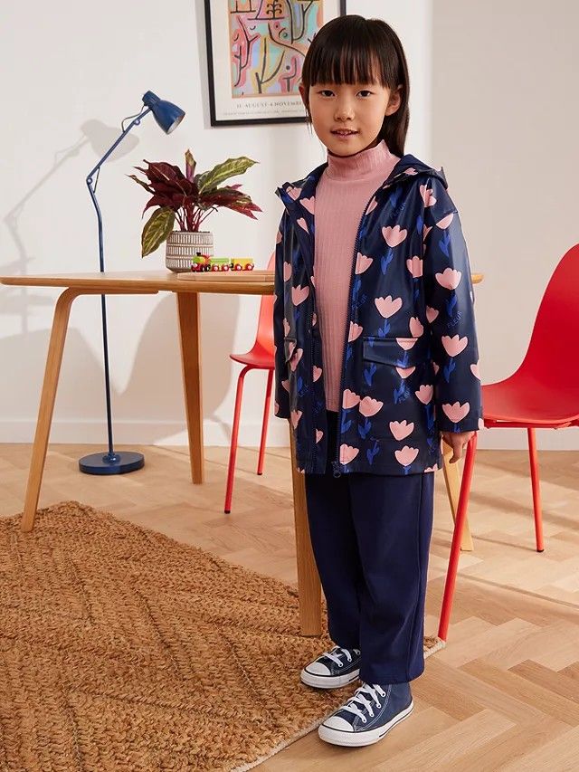 Girls floral clearance raincoat
