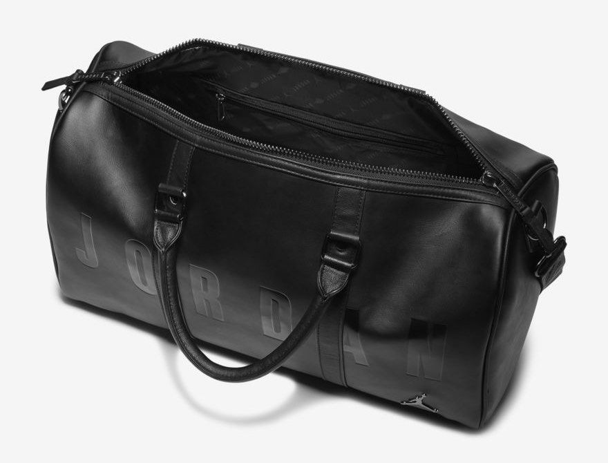Jordan jumpman top leather duffle bag