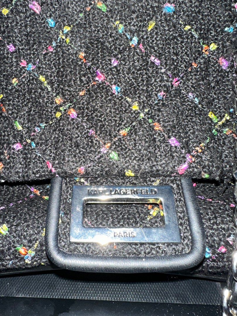 Karl Lagerfeld tweed chain bag (Category: Luxury Bags & Wallets) located in Manila. Submitted by y2kei (Listing ID 1261082576, Image 2). Description: .