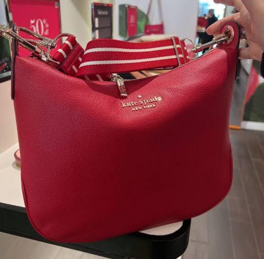 Kate Spade Rosie Small Flap Crossbody in Candied Cherry, Luxury, Bags &  Wallets on Carousell