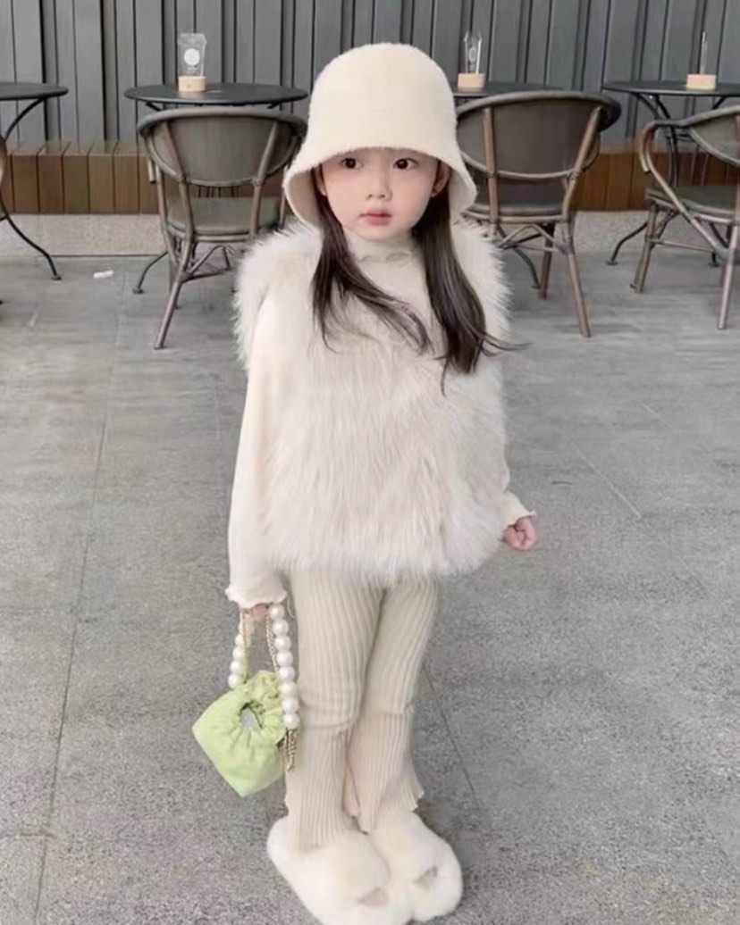 Fur vest for baby girl online
