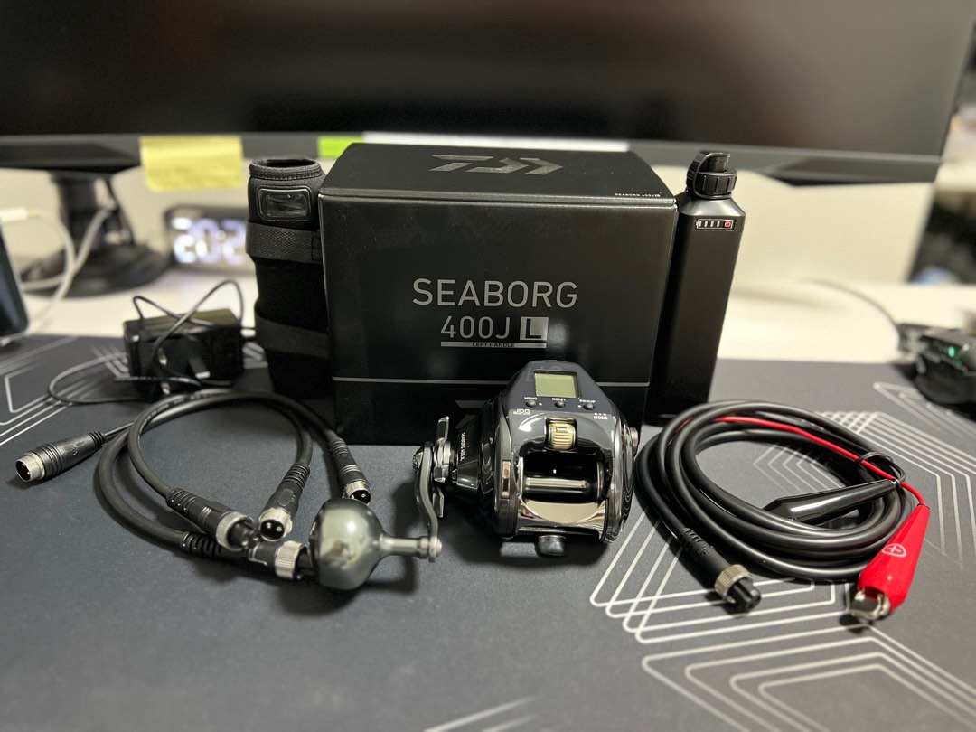 Latest '23 Daiwa Seaborg 400JL Electric Fishing reel + battery