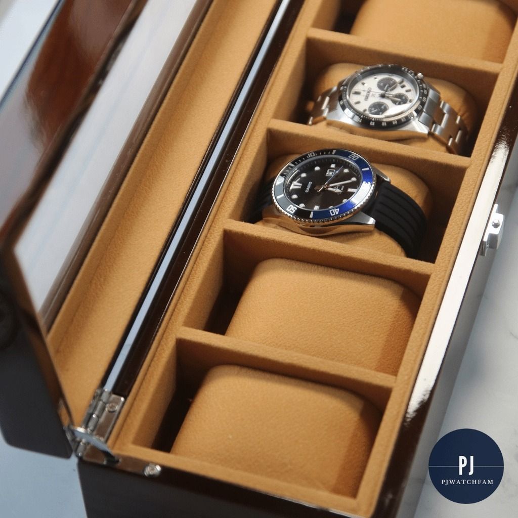 Watch box clearance with strap storage