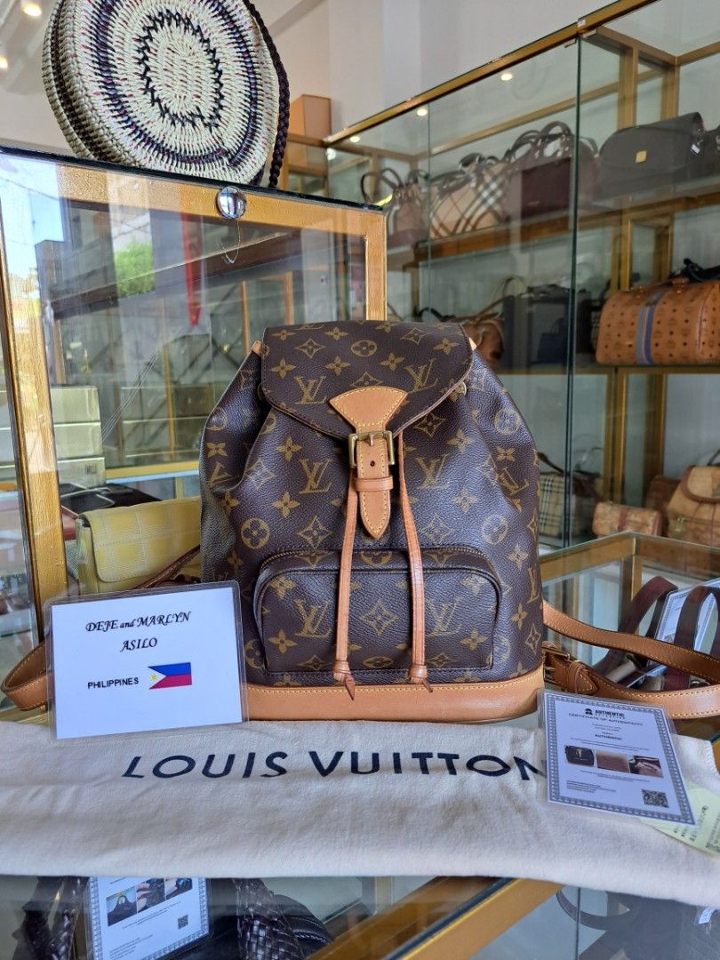 At Auction: Louis Vuitton, Louis Vuitton Monogram Canvas Montsouris MM  Backpack