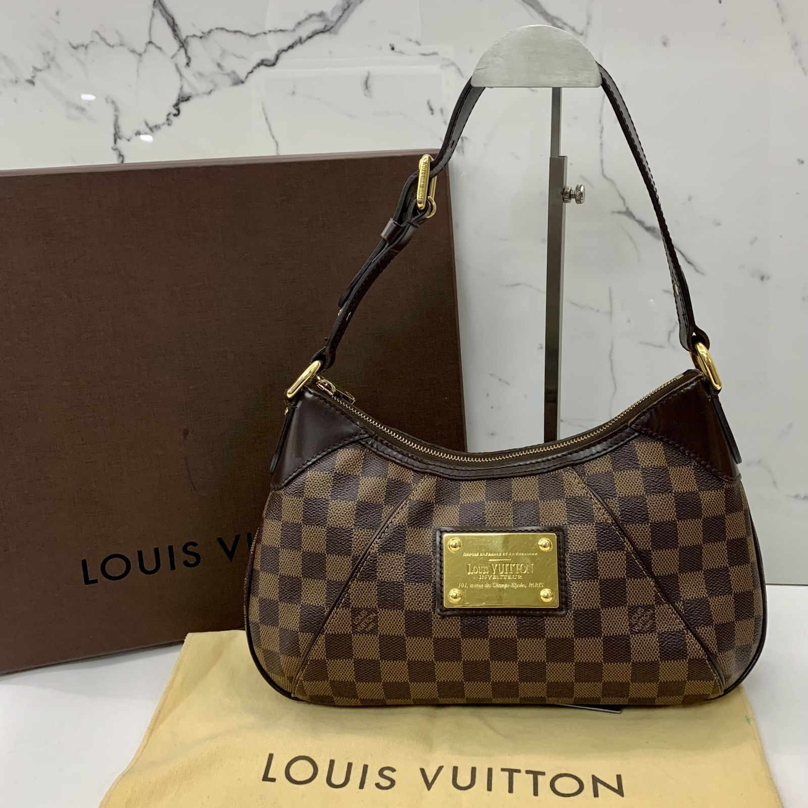 Louis Vuitton Damier Thames PM One Shoulder Bag Handbag N48180