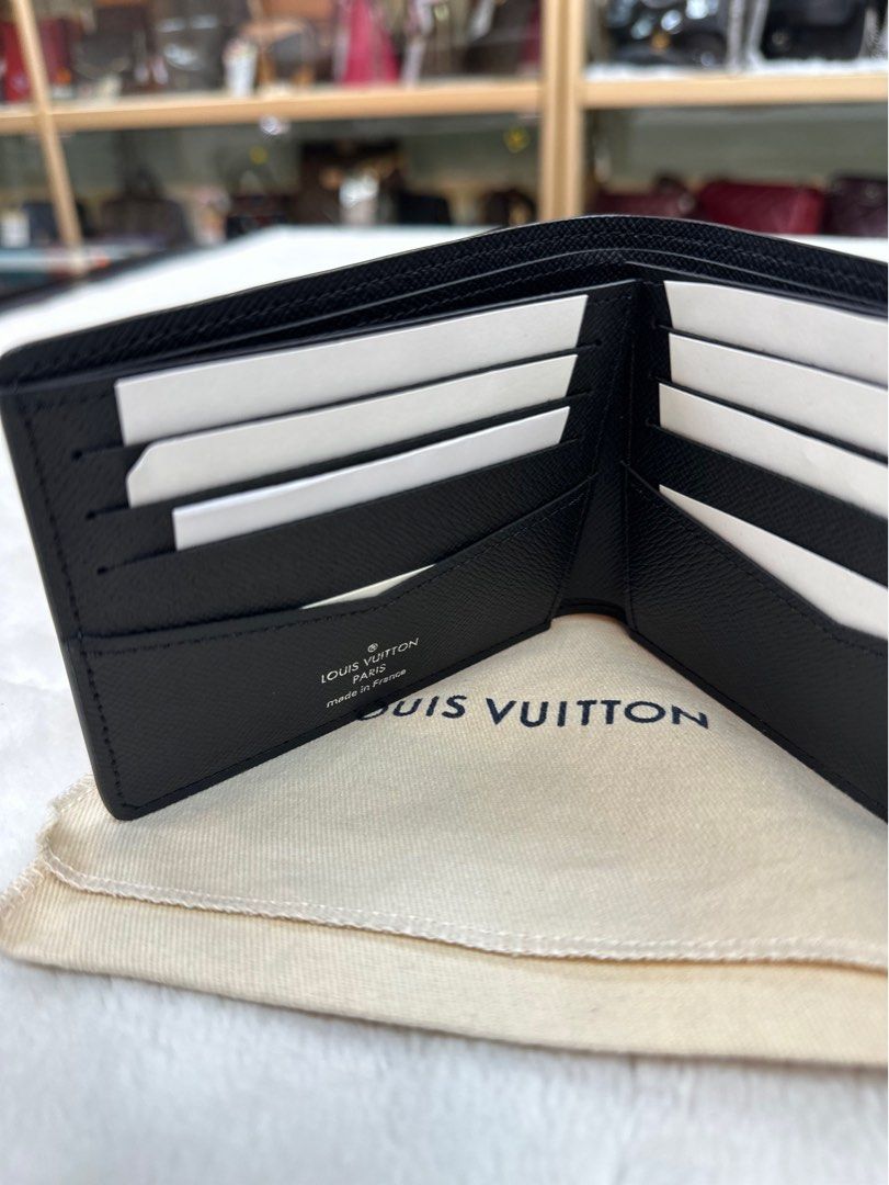 Louis Vuitton Portefeuille Slender Light Blue Monogram Bifold Wallet M80464