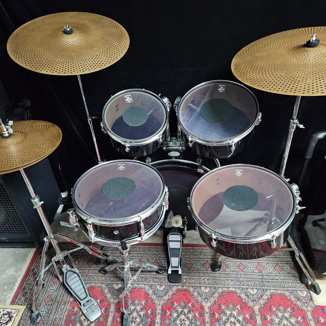 Low volume drum Kit. Not silent mesh head kit., Hobbies & Toys, Music