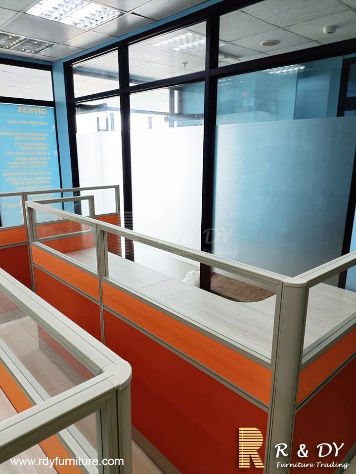 L-type Table/ Modular Office Partition Table/ Workstation/ Cubicle ...