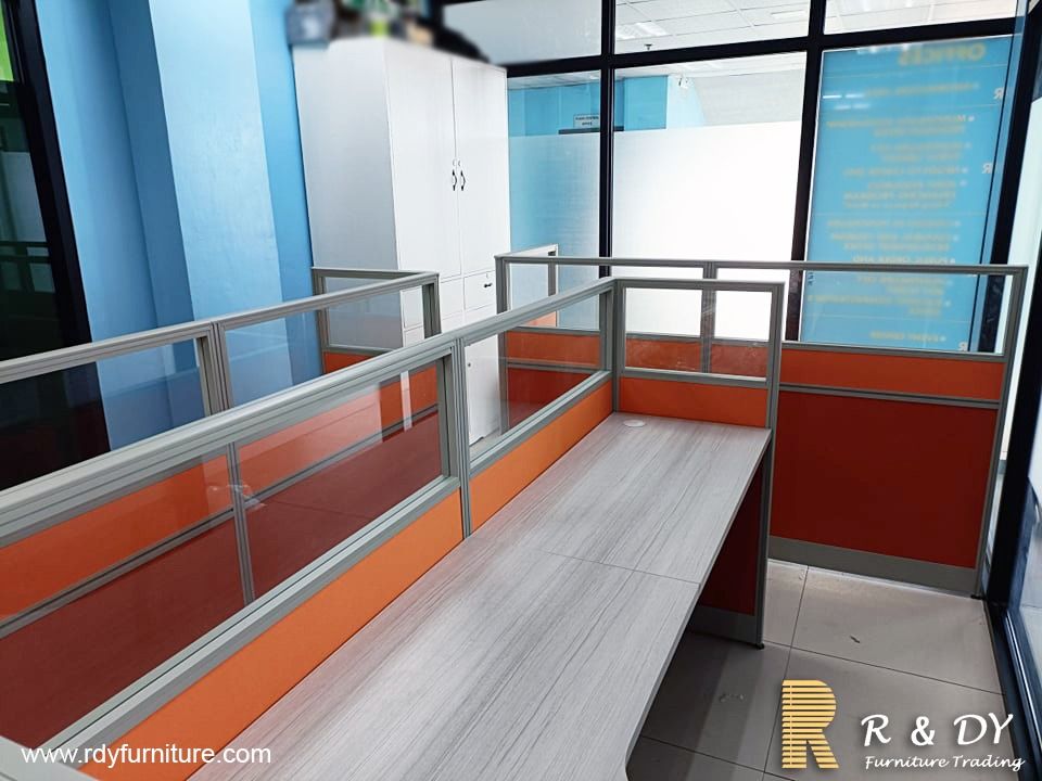 L-type Table/ Modular Office Partition Table/ Workstation/ Cubicle ...