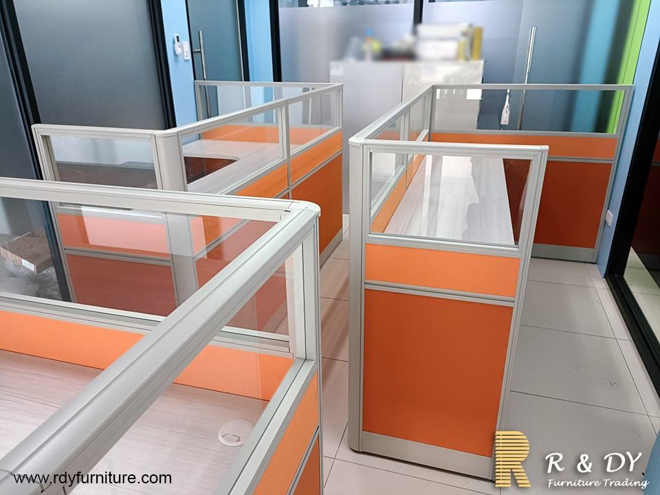 L-type Table/ Modular Office Partition Table/ Workstation/ Cubicle ...