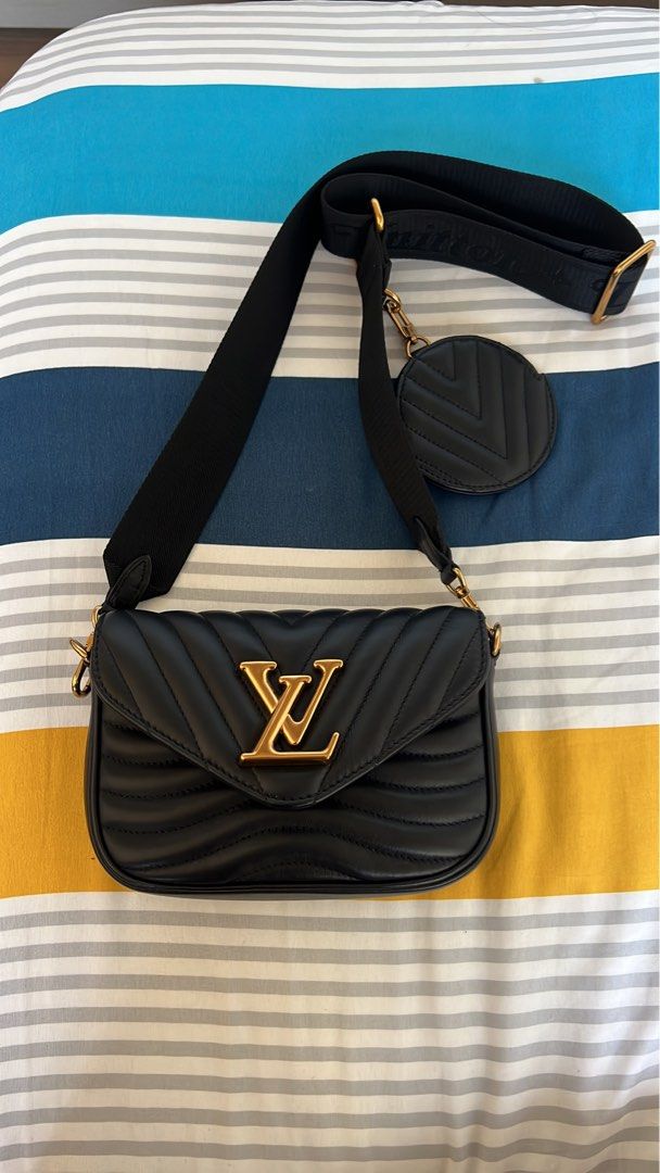 Louis Vuitton - LV - New Wave Multi Pochette Quilted Leather Black
