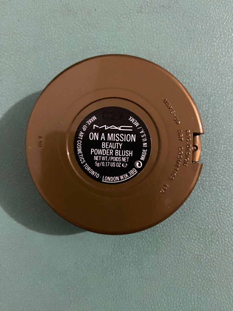 MAC Powder Blush On a Mission (Category: Makeup) located in Quezon City. Submitted by greenery01 (Listing ID 1261038505, Image 3). Description: swatched only.