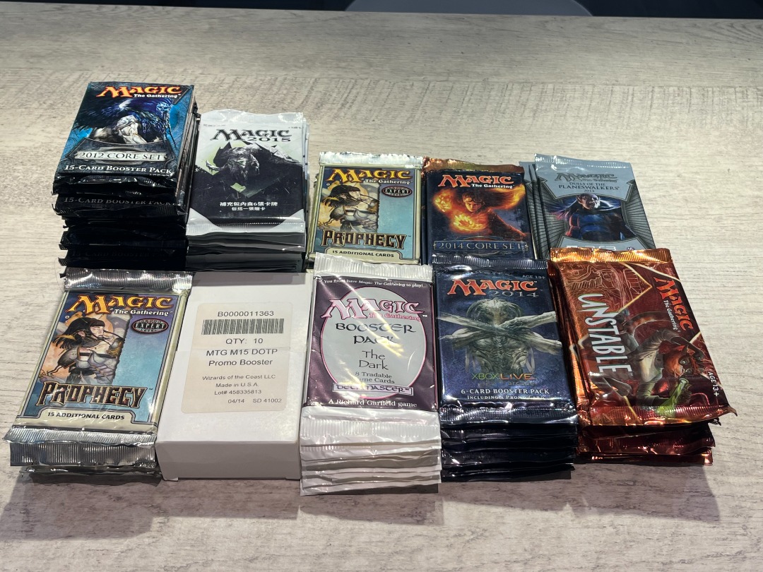 Magic MTG Promo Pack, The Dark Booster Pack, Crossover Pack, Xbox