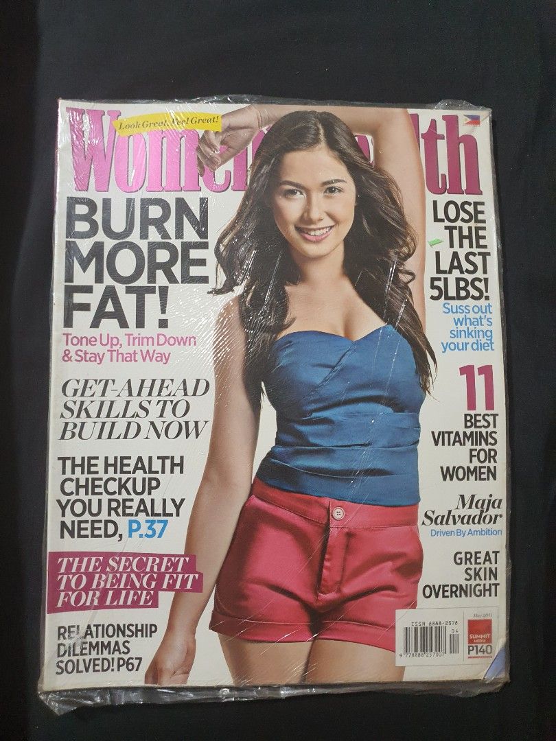 Maja Salvador Magazine (Category: Magazines) located in Pasig City. Submitted by ecka.j (Listing ID 1261064468, Image 1). Description: Women's Health Magazine Maja Salvador May 2011 issue 📍Location: Santolan, Pasig 📦Shipping: Lalamove/LBC.