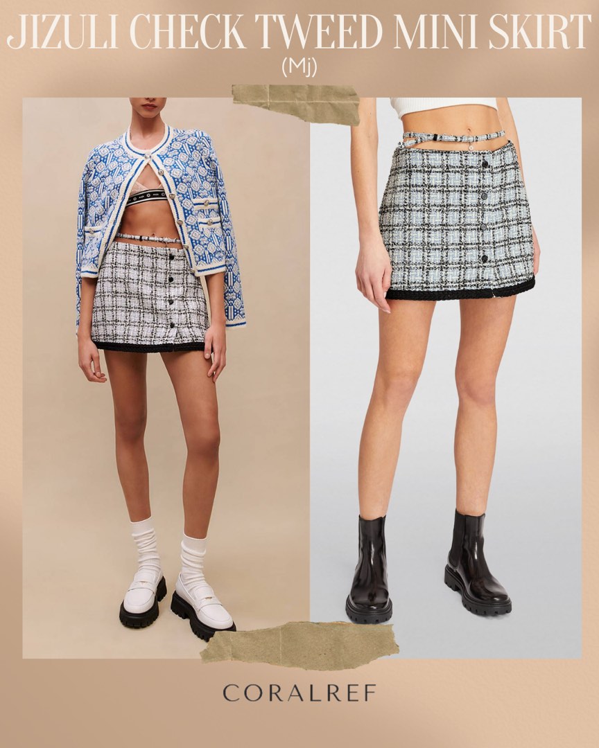 Maje tweed mini skirt sales