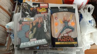 Marvel Legends Punisher and Captain Marvel Exclusive MOSC