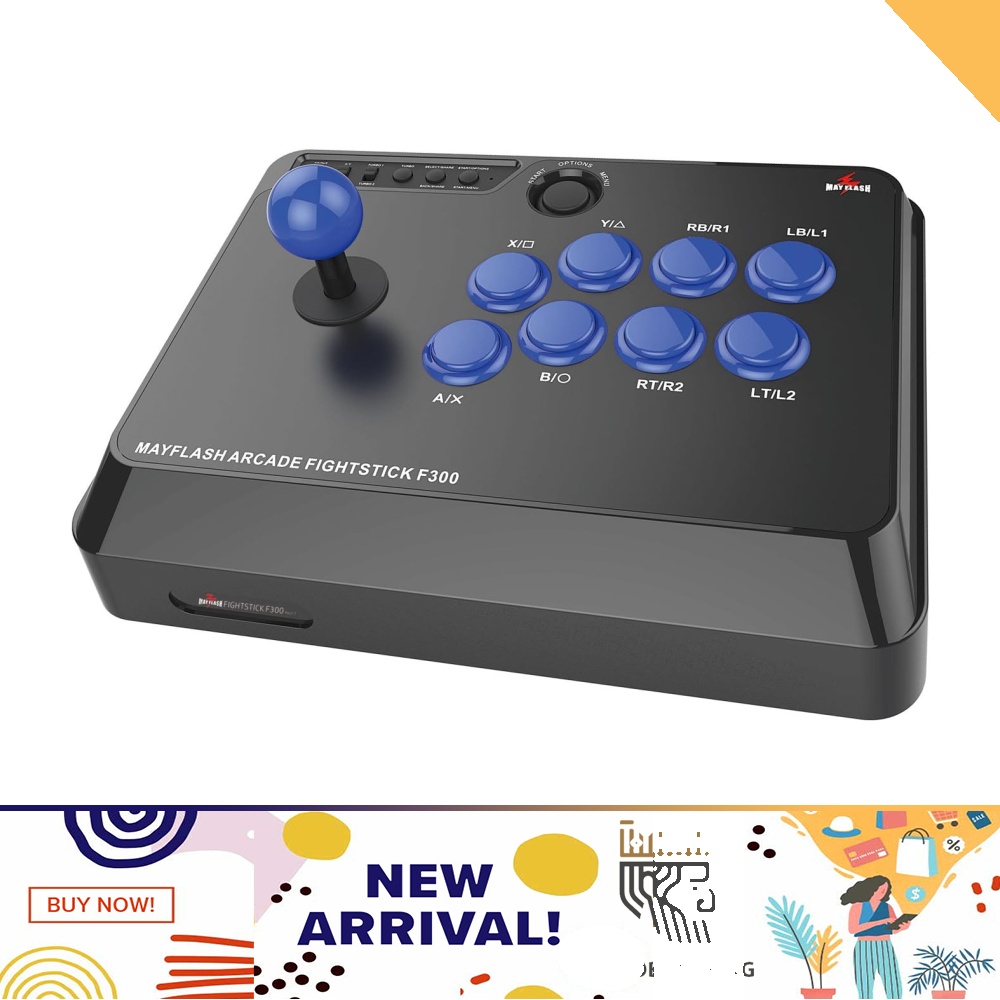Mayflash f300 arcade fight stick joystick for ps4 ps3 xbox one xbox 360 pc switch neogeo mini hotsell