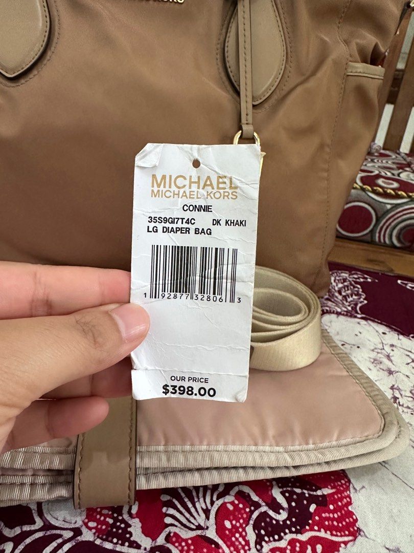 Michael kors deals diaper bag price