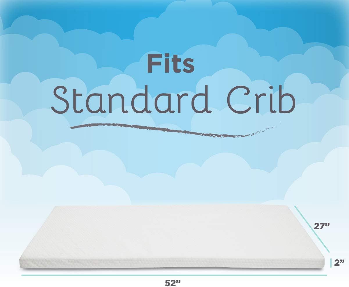 Memory foam topper for crib shop