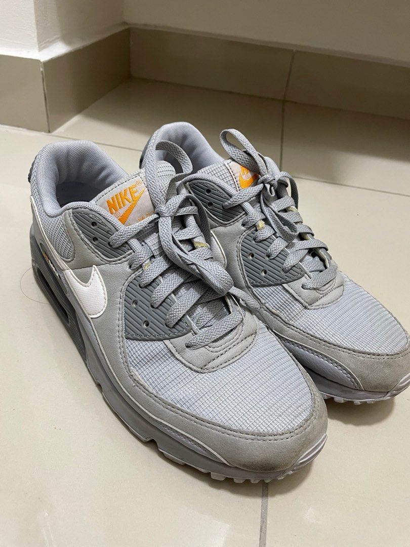 Nike air max 90 grey and orange online