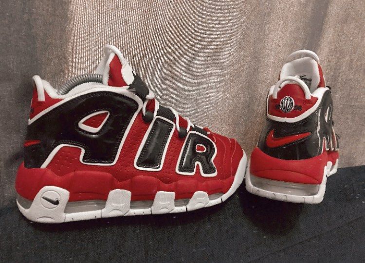 Nike Air Uptempo Bulls Women s Fashion Footwear Sneakers on