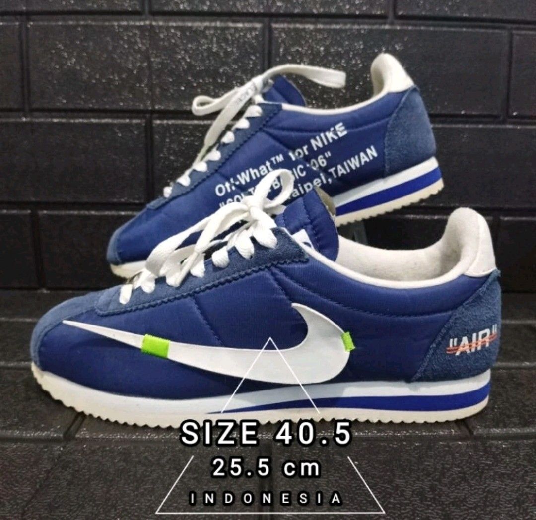 Nike cortez top x off white