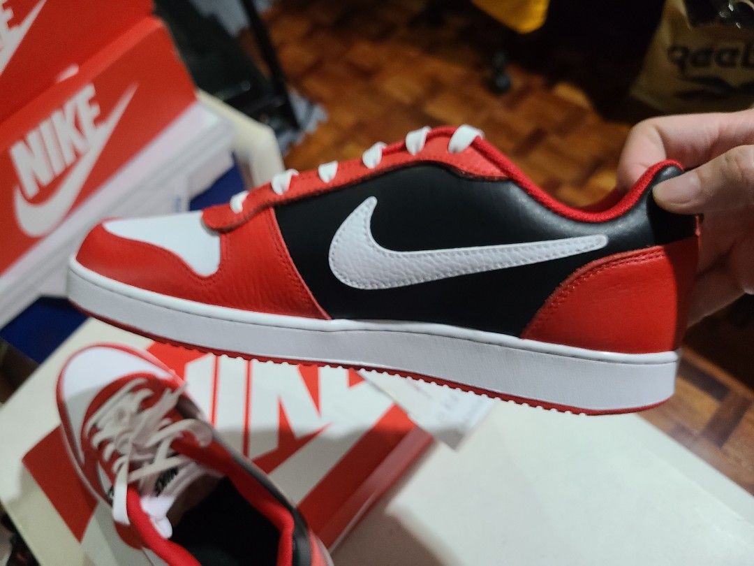 Nike ebernon sale low red black