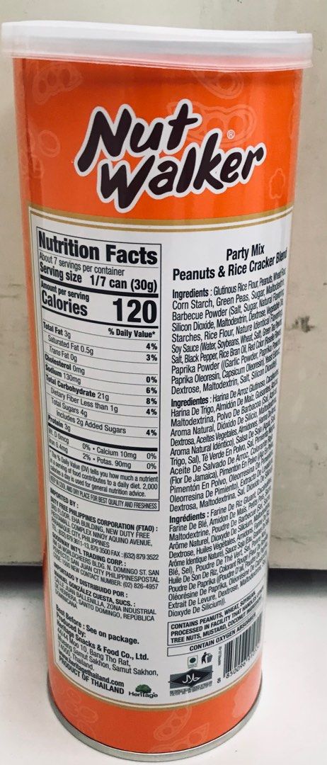 Nut Walker Party Mix 220g Peanuts & Rice Cracker Blend (Category: Packaged & Instant Food) located in Manila. Submitted by rotalie (Listing ID 1261104197, Image 2). Description: Nut Walker Party Mix 220g Peanuts & Rice Cracker Blend #inManila #inQC #inMandaluyong #inMakati #inTaguig #inPasig #inMarikina #inCainta #inAntipolo Delivery thru Lalamove or Grab express c/o buyer from Sampaloc Manila. Payment via bank transfer or GCash before shipping :