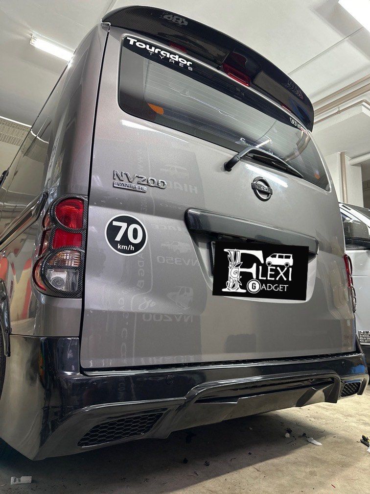 UK Custom Covers Rear Barn Door Awning Cover For Nissan NV200 (2009-2019) – Black, Waterproof, Custom Fit