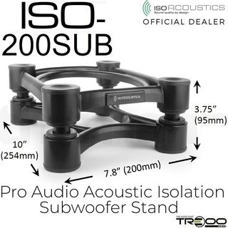 IsoAcoustics Stage 1, Isolators for Guitar Amps, Cabinets, and Subwoofers  (Set of 4)