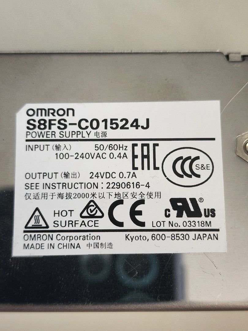 Omron 24V Power Supply, Computers & Tech, Parts & Accessories, Other ...