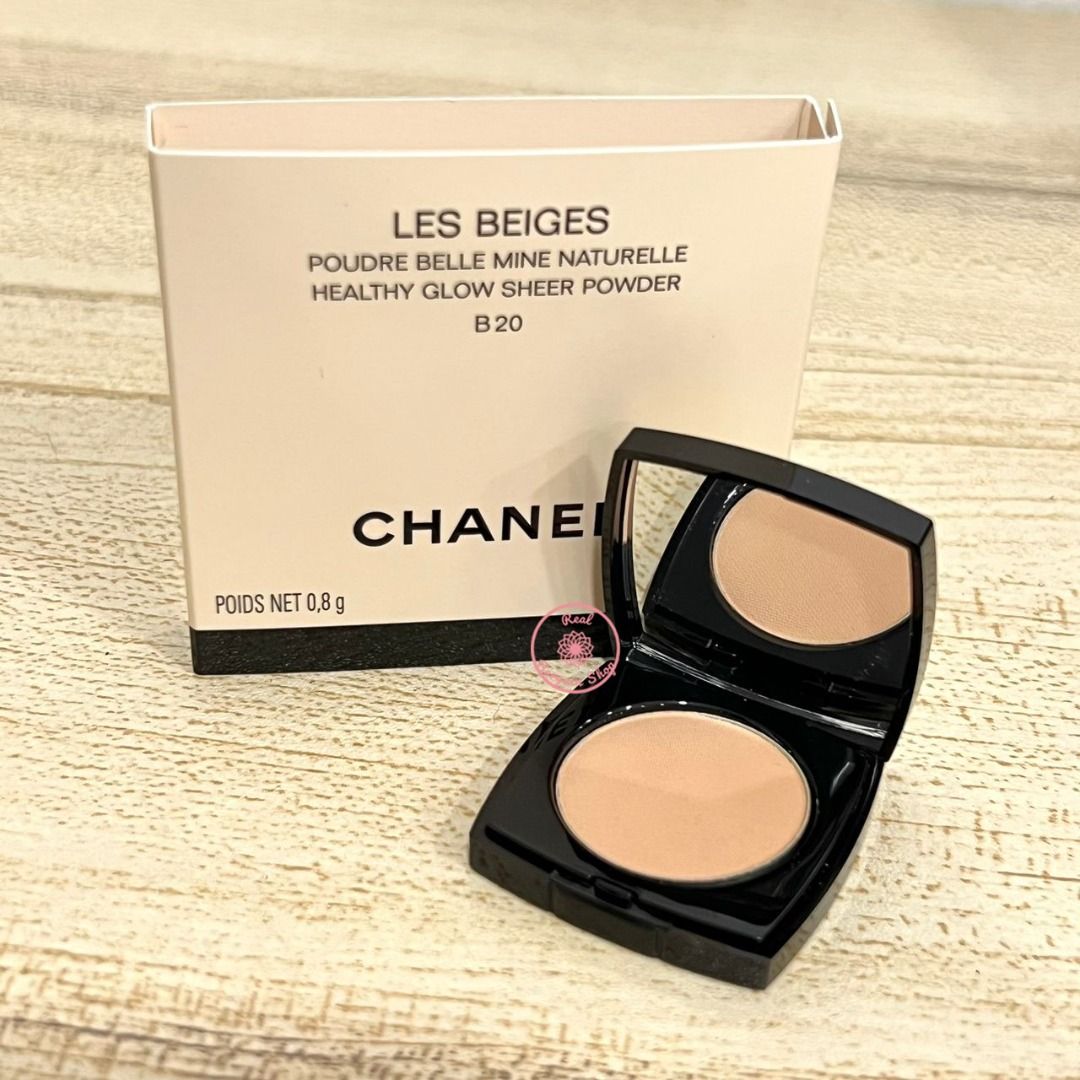 Original] ChaneI Les Beiges Powder Healthy Glow Sheer Powder #B20 0.8g  (Mini), Beauty & Personal Care, Face, Makeup on Carousell