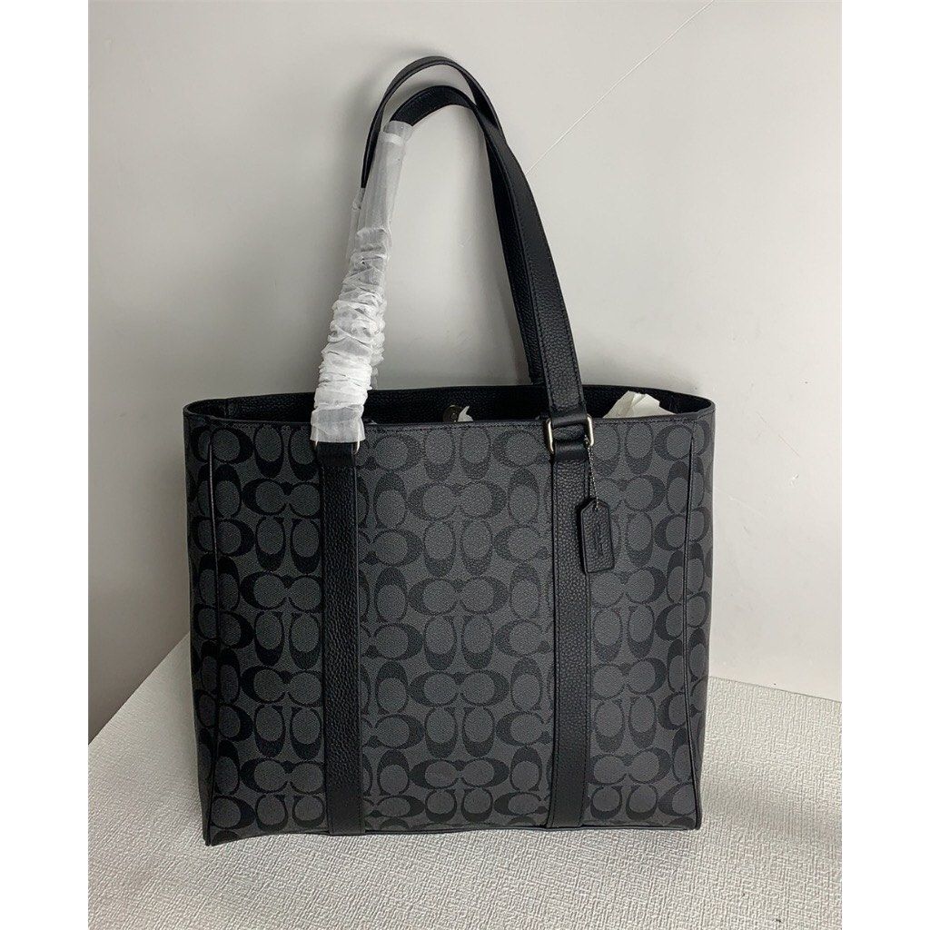Hudson tote with coach print deals