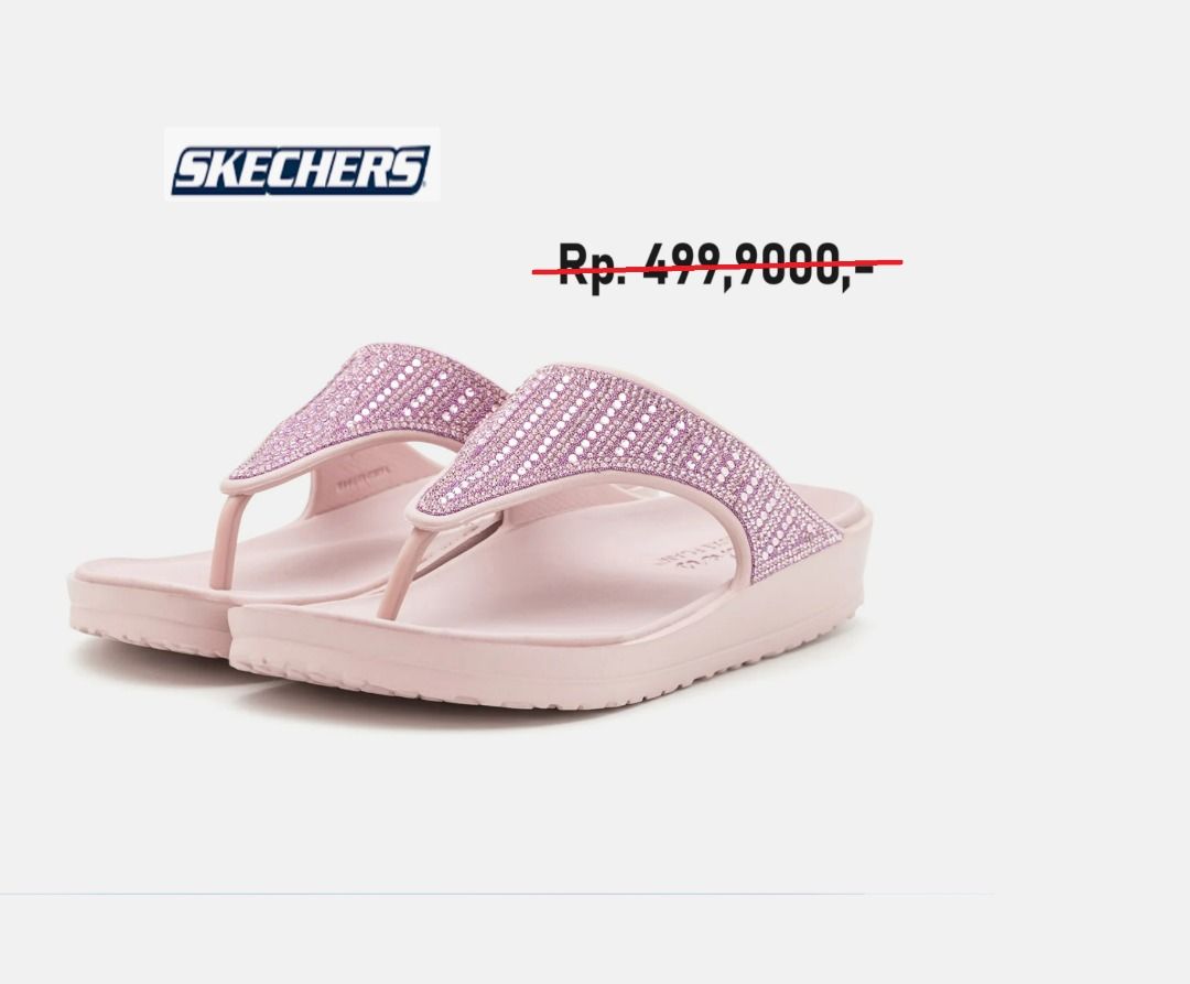 Original SKECHERS WOMENS CALI BREEZE 39 Sandal Sendal Wanita Gliter