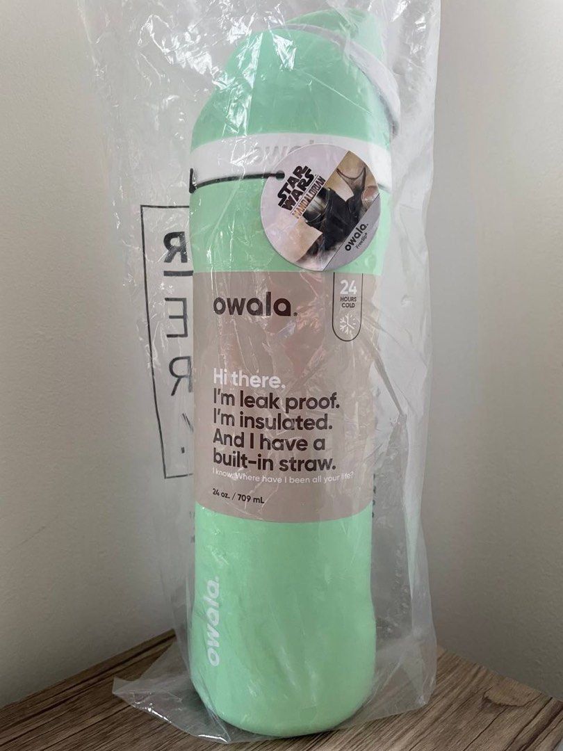 Owala Free Sip Water Bottle Stainless Steel, 19 Oz., Neon Basil Green