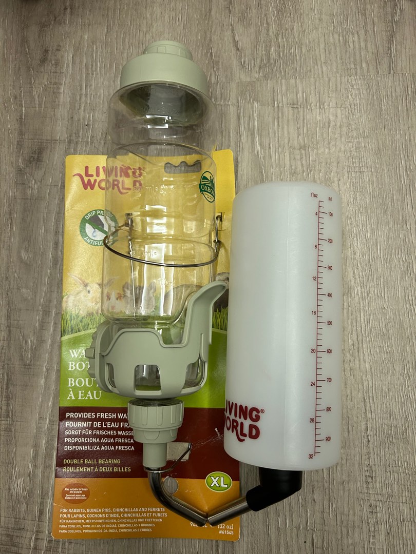 Living world glass water bottle discount