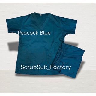 Peacock blue scrub suit (Lacos)